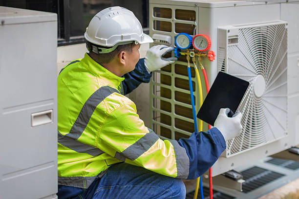 Professional Ac Installation technician working in Durham, NC